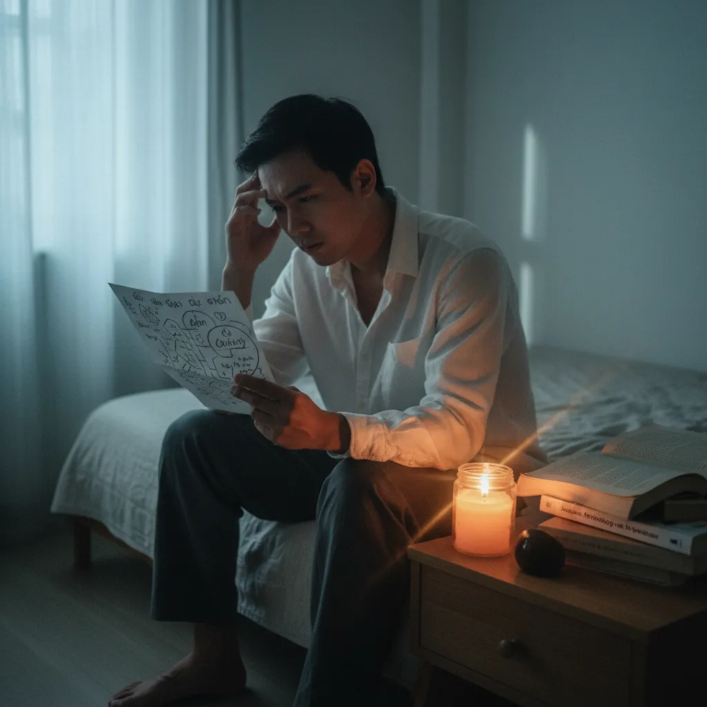 Người đi trên mặt sông